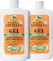 Vista 7 de Absorbine Gel de linimento veterinario, ungüento analgésico tópico de mentol para músculos adoloridos, dolor de articulaciones y artritis, paquete