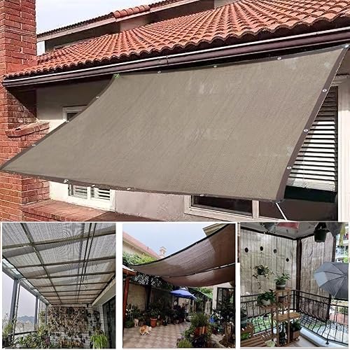 Miniatura 6 de Tela de sombra de jardín 95% con ojales, 6 pies x 12 pies, red resistente para sombra solar para cubierta de plantas, invernadero, patio, tomates