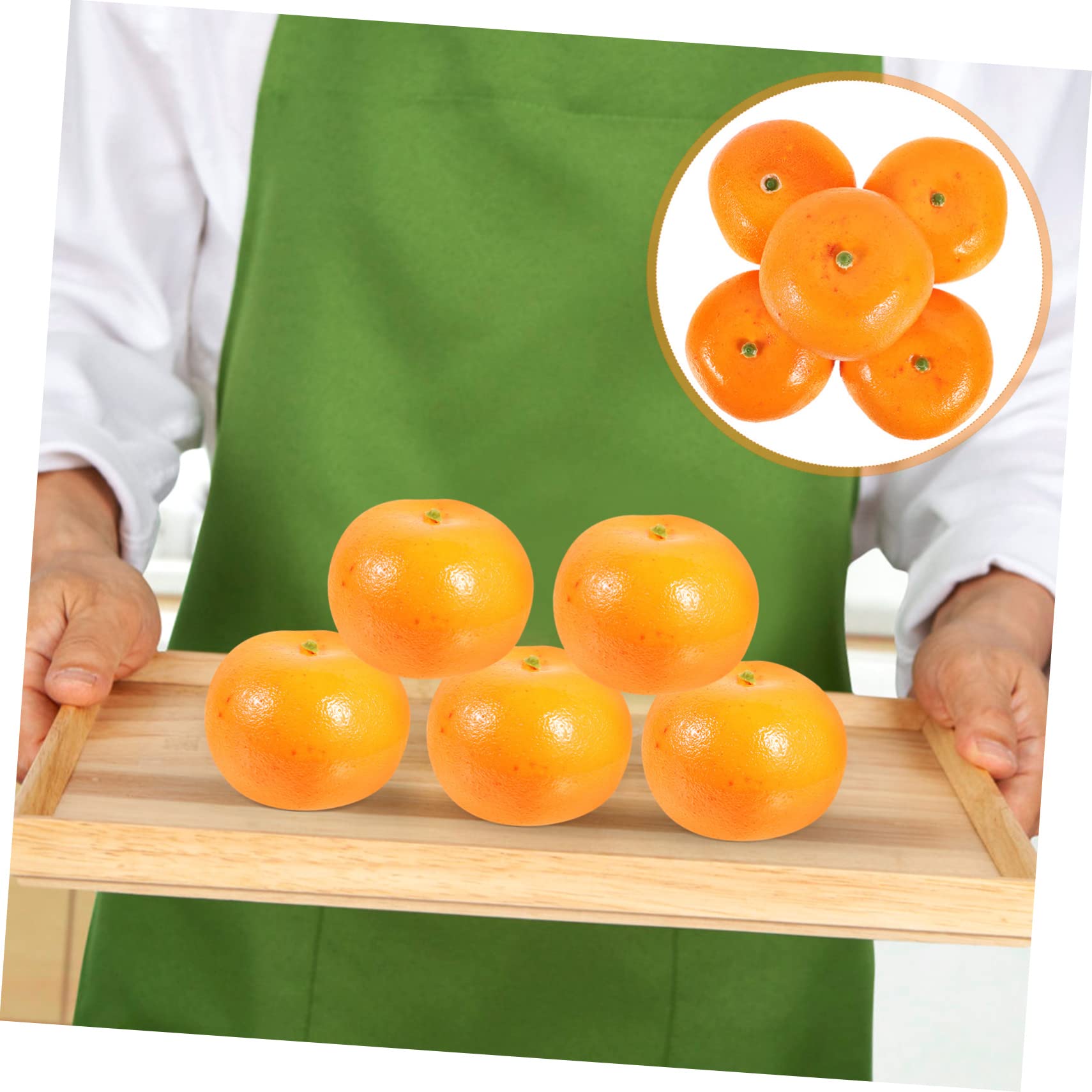 TOPBATHY 20stücke Künstliche Orangen Dekorationen Realistische Faux Früchte Für Heim Party Fotografie Modell Für Lernzwecke