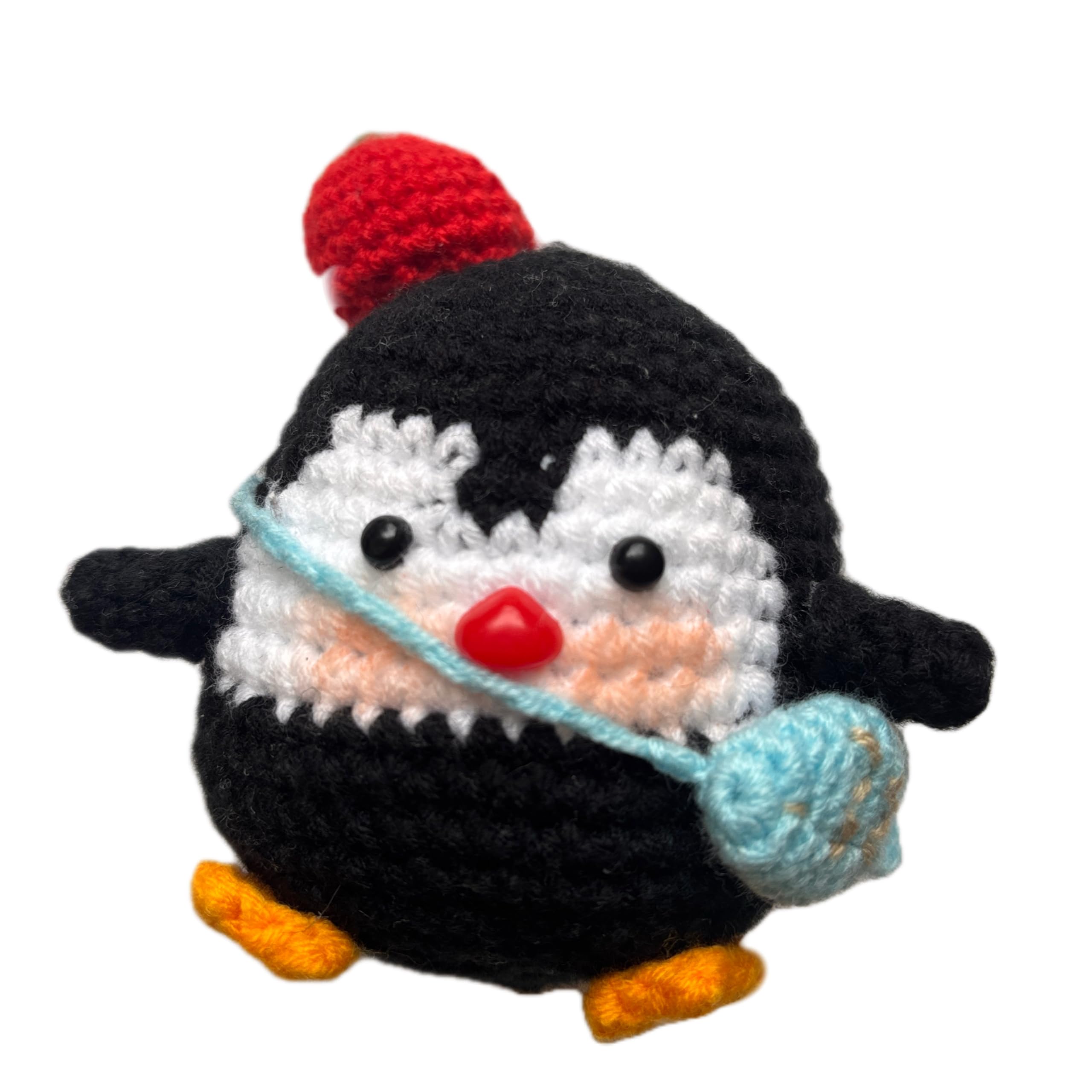 Handmade Crochet Penguin, Positive Crochet Animals, Unique Encouraging Gifts for Women Men Kids, Emotional Support Crochet for Mothers day gifts