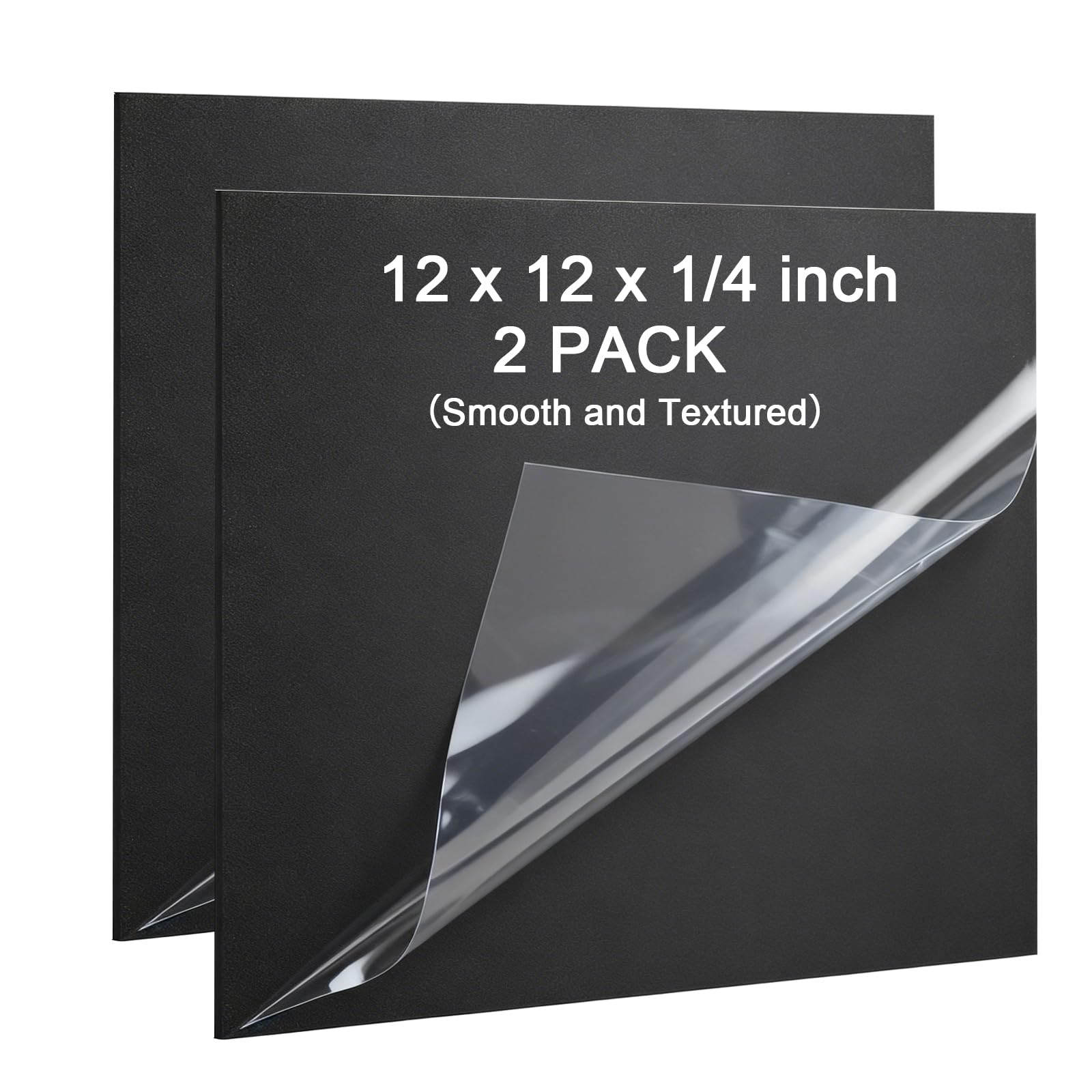 Black ABS Plastic Sheets - 3 Pack 1/8" Rigid Boards -13 Black ABS Plastic Sheets - 3 Pack 1/8" Rigid Boards -13