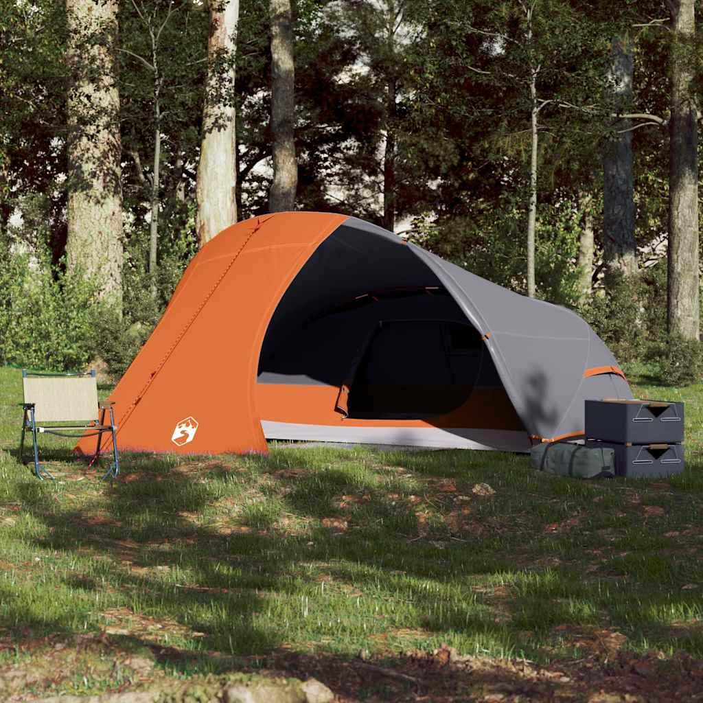 Genérico Tienda de campaña iglú para 4 Personas Impermeable Naranja,Deportes,Actividades al Aire Libre,Camping y Senderismo,Tiendas de campaña-94729