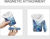 Vista 125 de Fintie Soporte para anteojos forrado de felpa con base magnética, estuche de cuero vegano prémium para lentes