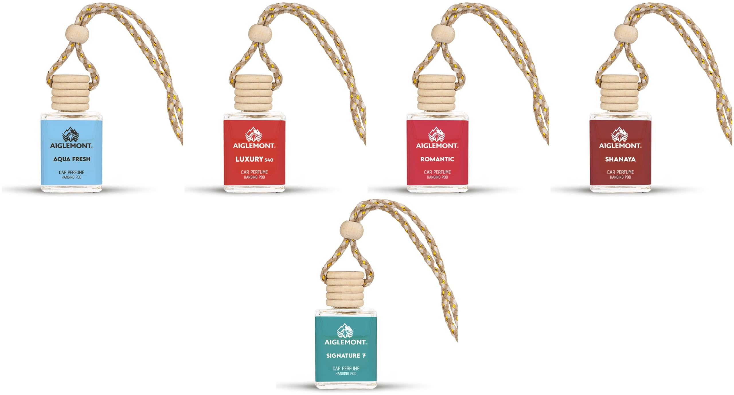 Car Perfumes combos | Aqua Fresh+ Luxury 540 + Romantic+ Shanaya+ Signature 7 Scent| Combo of 5 | 10 ml Each-image-39