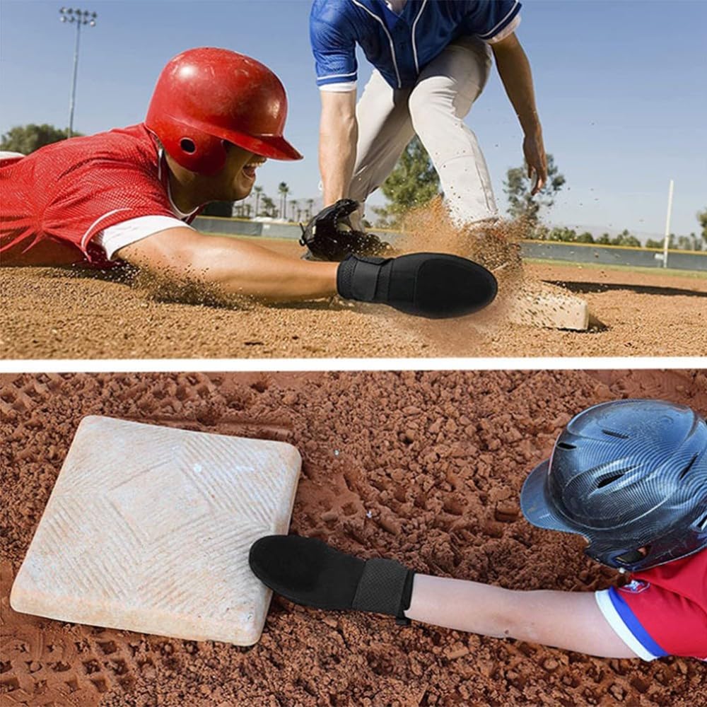 Guanto da Baseball Sliding Mitt con cinghia retrattile, guanto da softball traspirante per adulti adolescenti