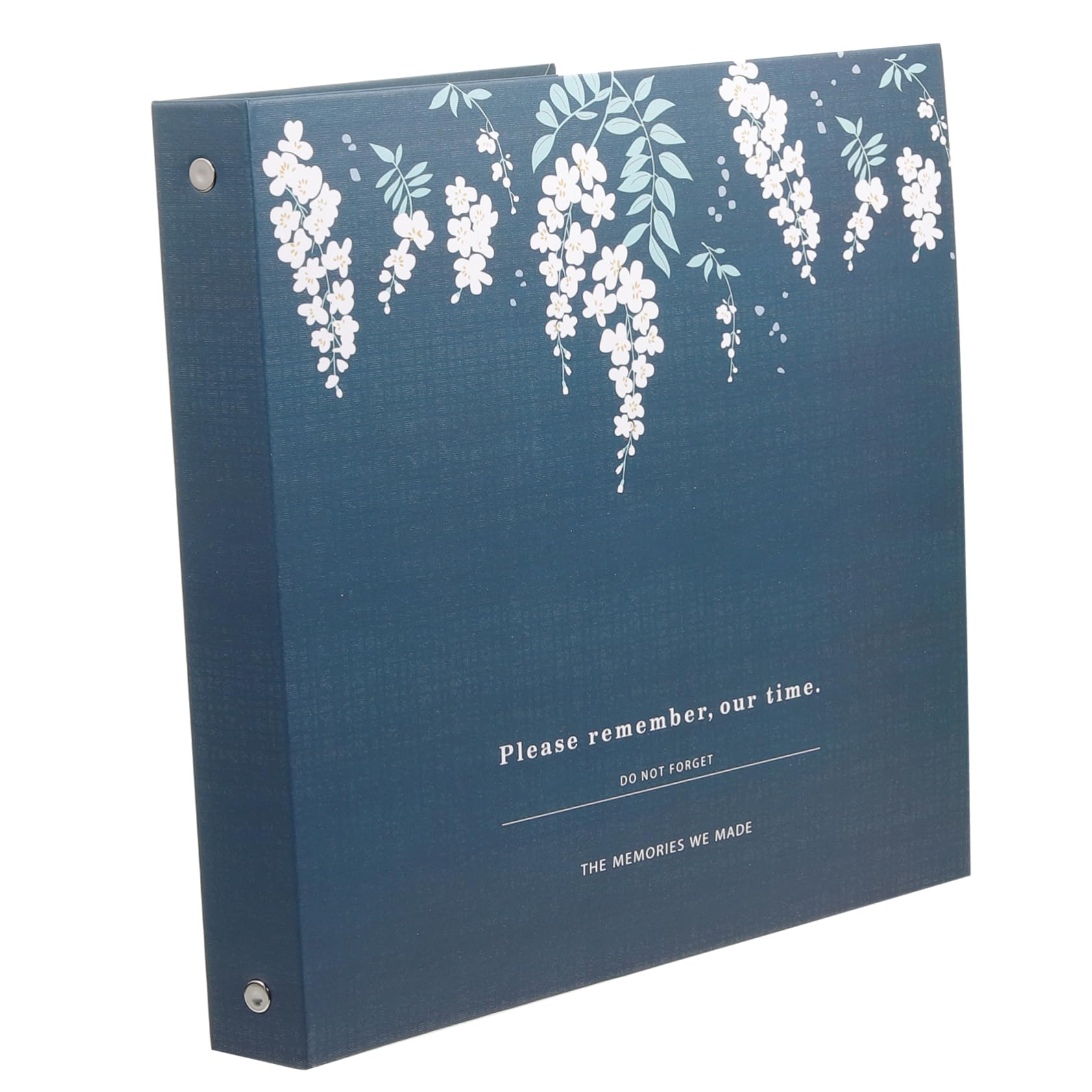 EXCEART Embossed Dried Flower Storage Book 9.25 Inch Loose-Leaf Scrapbook Holder for Pressed Leaves and Plant Specimen Preservation Diy Crafts Album