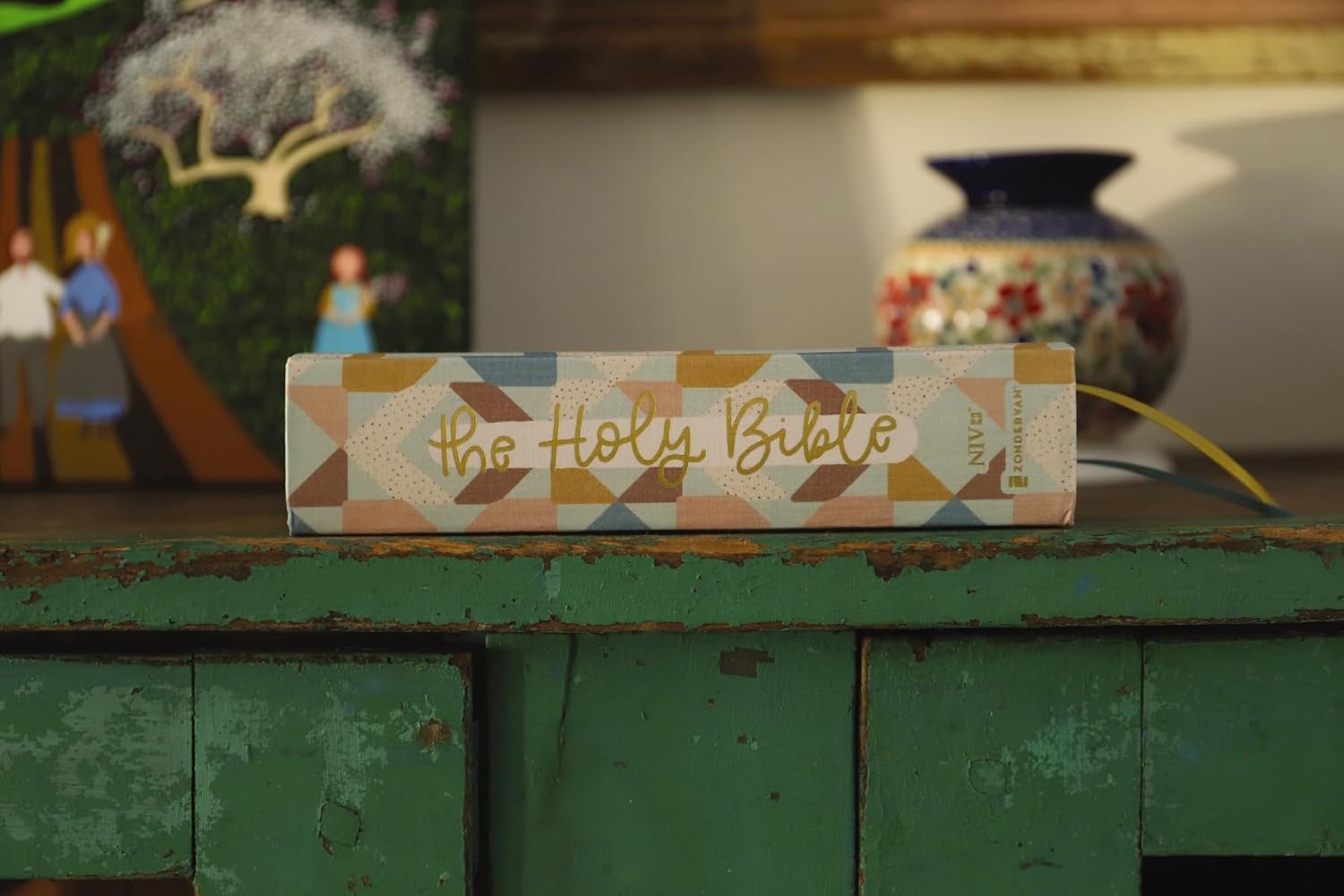 NIV, Artisan Collection Bible, Cloth over Board, Multi-Color/Quilted, Red Letter, Comfort Print      Hardcover – February 17, 2026