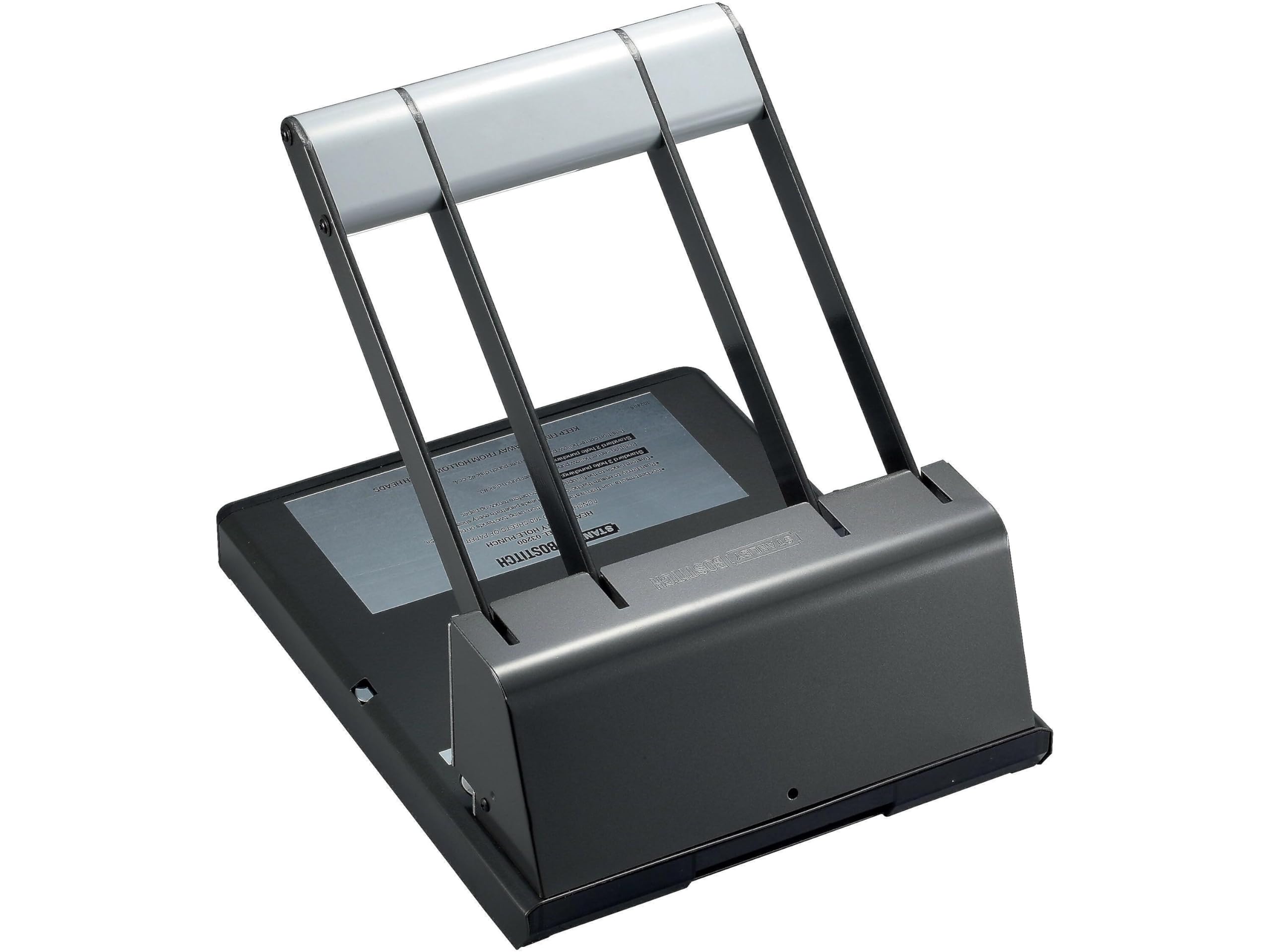 Bostitch 03200 Xtreme Duty 2-3 Hole Punch, 160-Sheet Capacity, Black/Silver