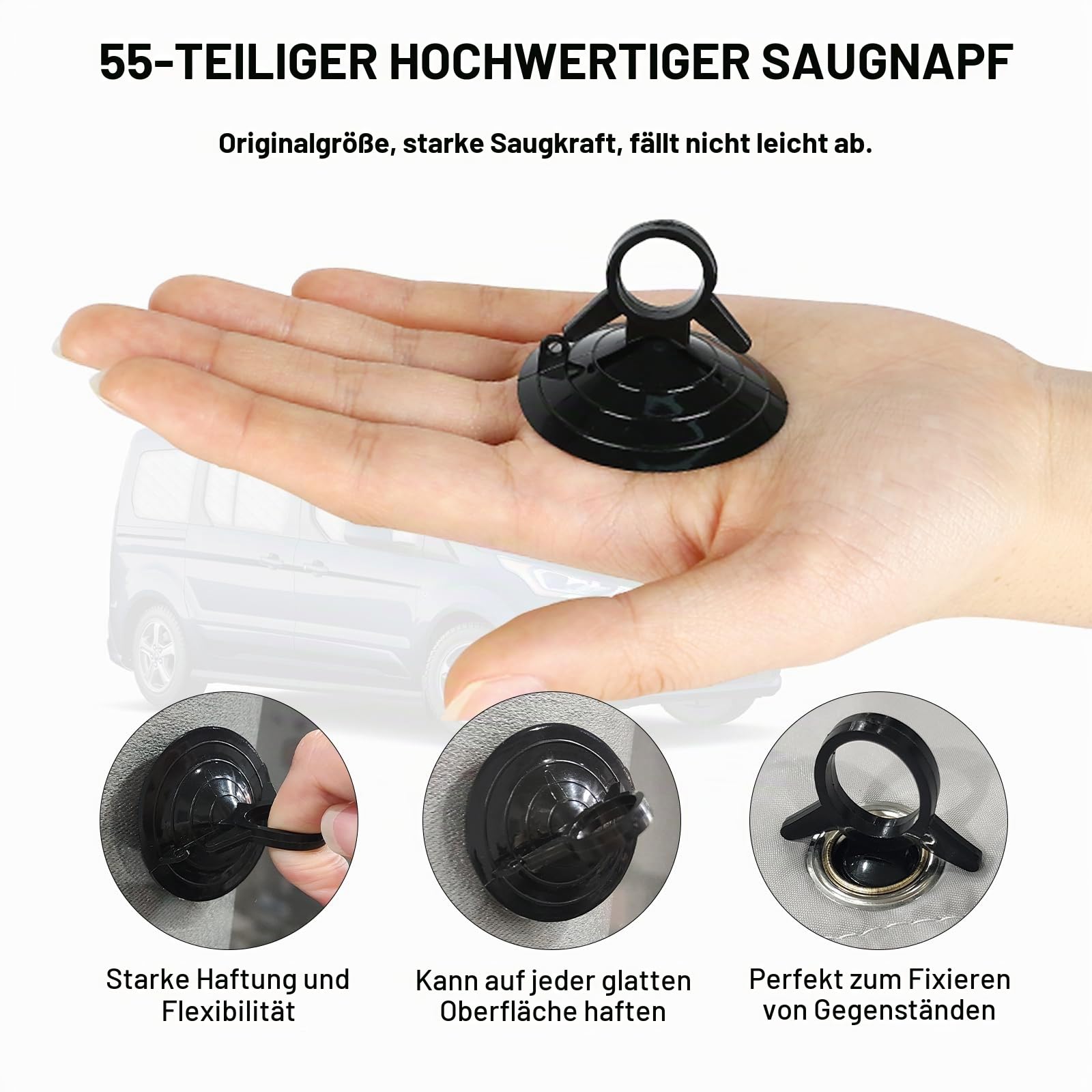 Sonnenschutz Ersatz für Ford Connect 2022-2026, 3-teiliges Set Thermomatte