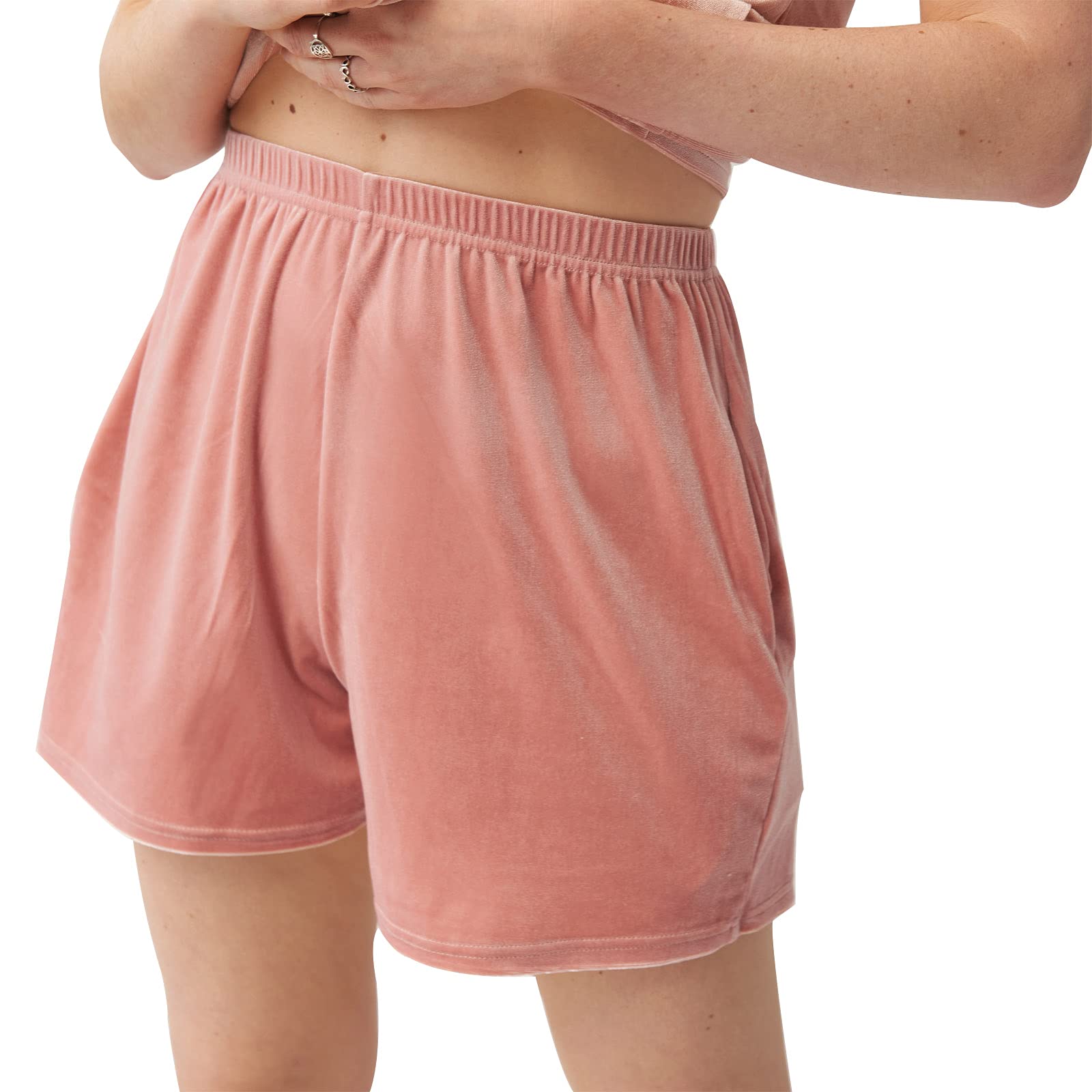 OHS Velour Velvet Women's Elasticated Shorts