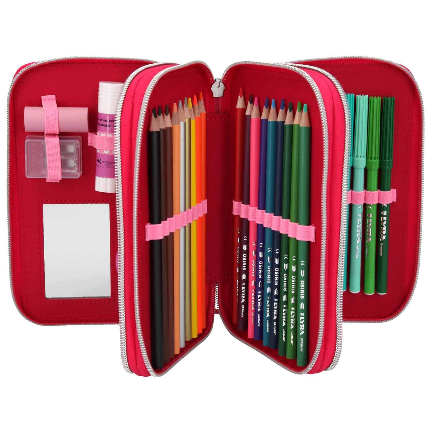 Top Model - Triple Pencil Case - Cherry Bomb (410991)
