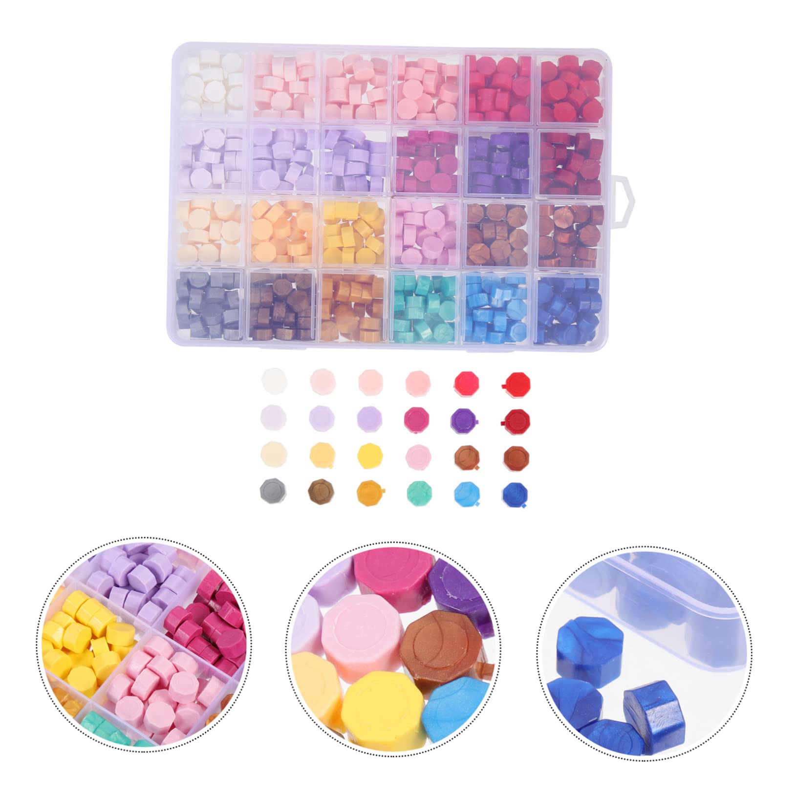 Perlas de Lacre para Hacer Tú Mismo, Caja de Cera de Colores para Sobres