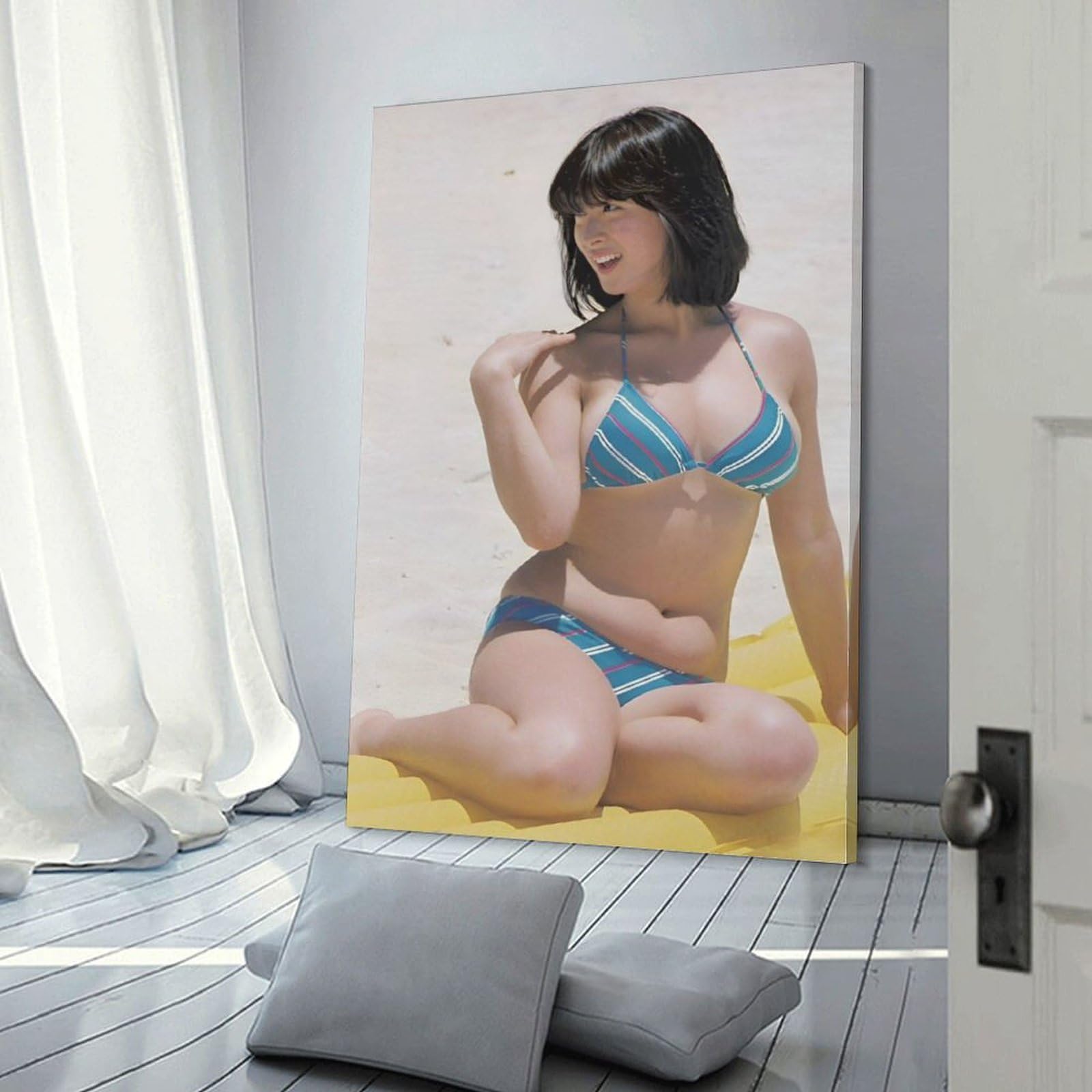 Amazon.co.jp: 河合奈保子 歌手水着9ポスター キャンバス 芸術