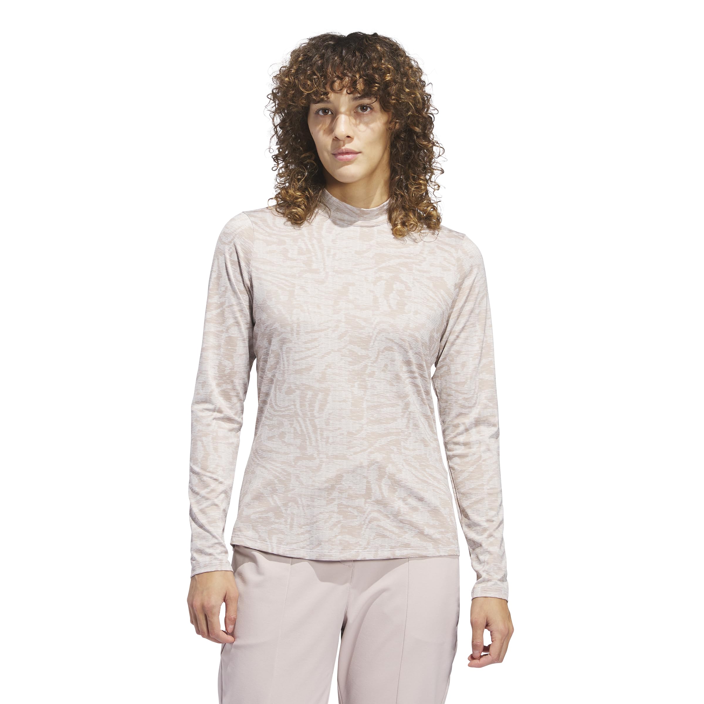 adidas Ultimate365 żakardowa koszula z długim rękawem Kobiety Ultimate365 Jacquard Mock Neck Long Sleeve Shirt