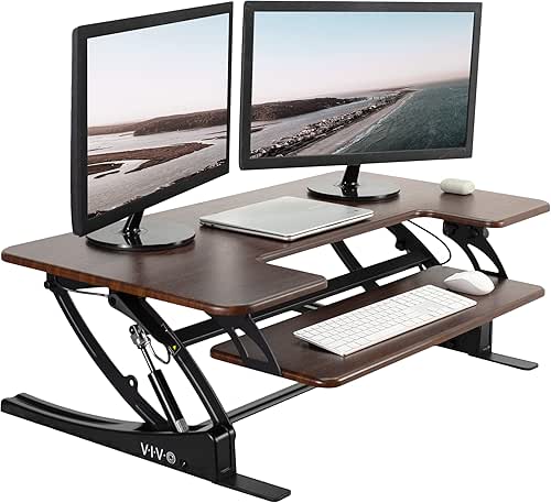 VIVO 42 inch Height Adjustable Stand Up Desk Converter, V