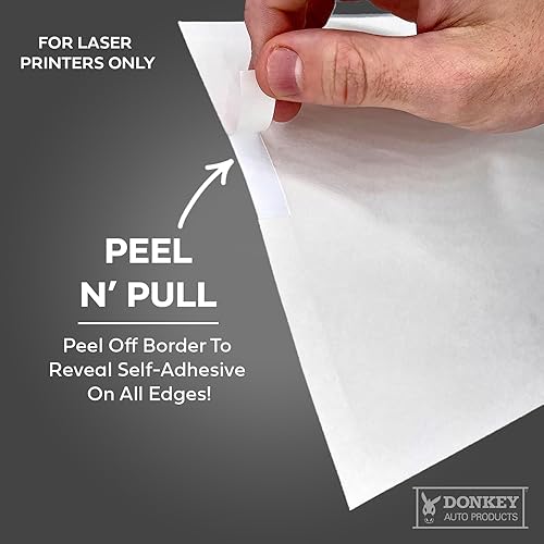 Miniatura 3 de Adhesivos interiores para ventana de automóvil y concesionarios, blanco en blanco, 8.5 x 11 pulgadas, (250 unidades de calcomanías) (adhesivo)