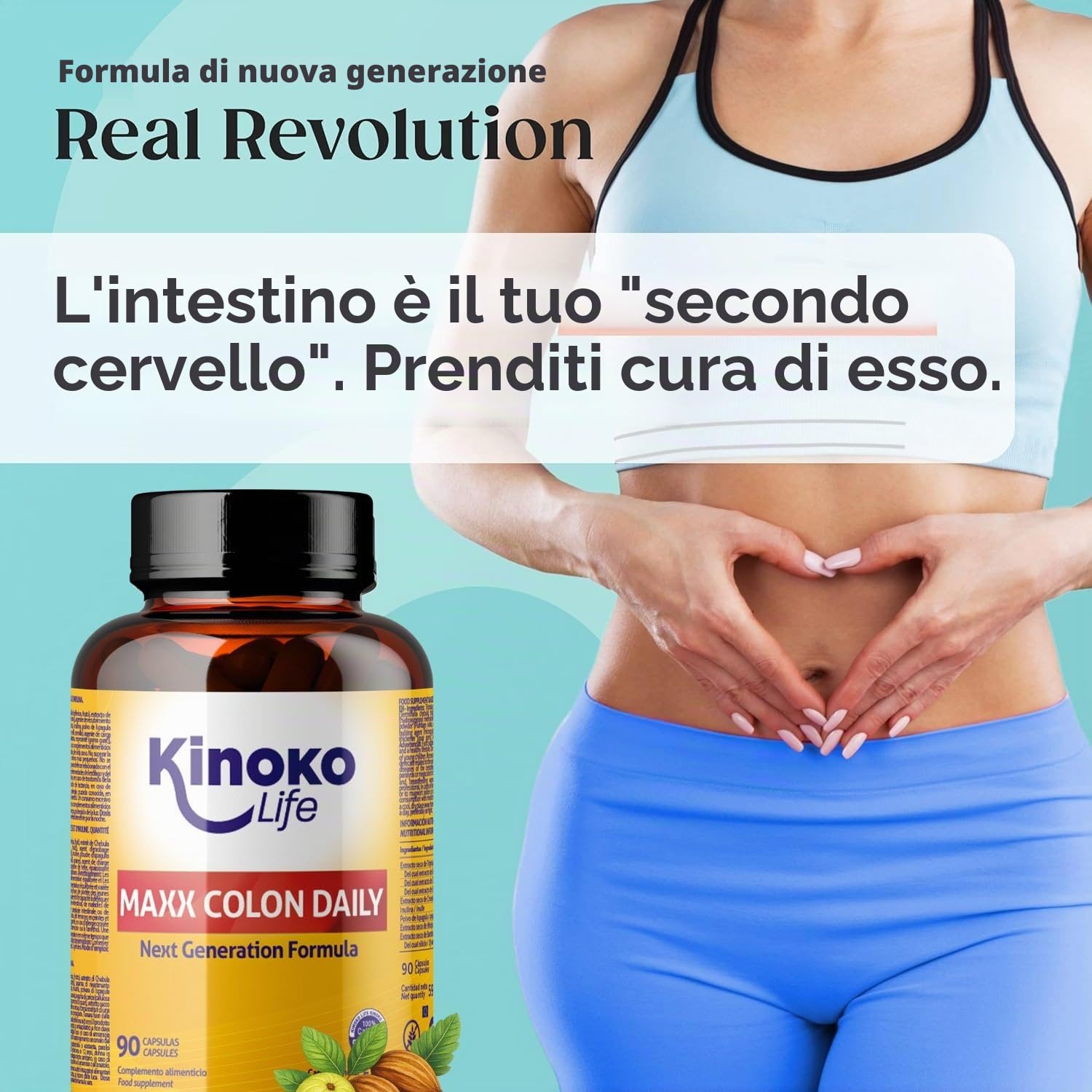 MaXX COLON DAILY – Lassativo Naturale e Sollievo dalla Stitichezza | Triphala + Psyllium (Fibre Prebiotiche) | Regolarità, Transito Intestinale e Riduzione dei Gas (90 Capsule)