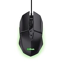 GXTrust 1109 Vylax Mouse Gaming con 6 Pulsanti Programmabili, Software Incluso, Illuminazione LED Multicolore, 200-6400 DPI, Mouse con Filo USB 150 cm per PC Portatile Computer, Nero