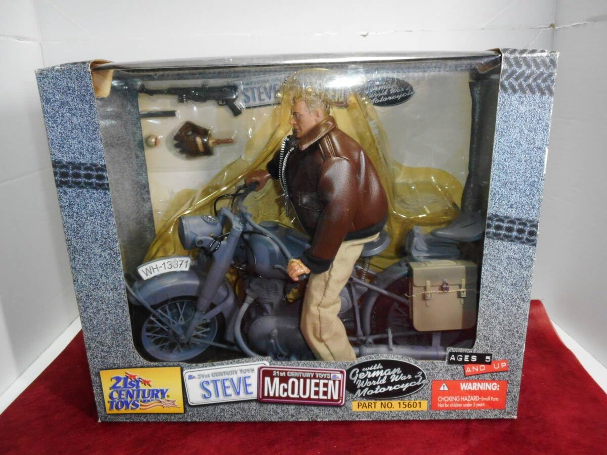 STEVE McQUEEN 21st CENTURY TOYS 1/6 wiyh German World War 2 Motorc