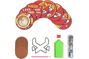 Bartogro Chiefs Diamond Painting Coasters Kit