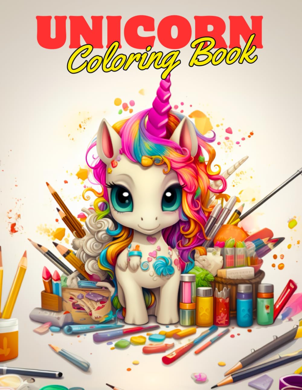 Unicorn Coloring Book: cute and amazing Coloring Pages of different Unicorns for Girls Ages 4-8 (Let's Color the Unicorns) (RoseMary Coloring Books)