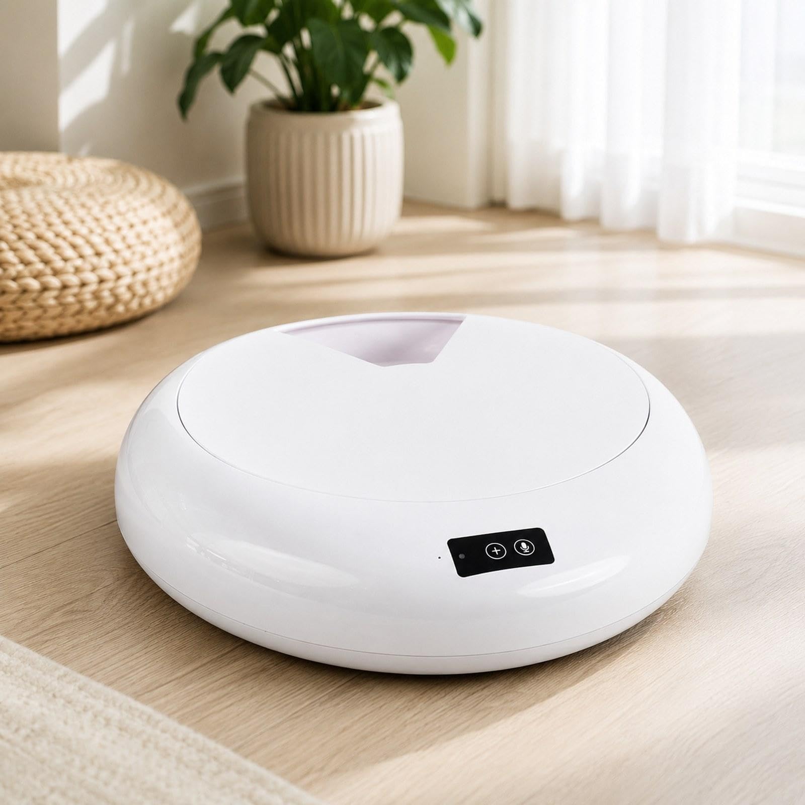Milageto Comedero automático para Perros, comederos para Mascotas, dispensador Comida húmeda para Gatos con Temporizador 6 Comidas, comedero Comida, Blanco