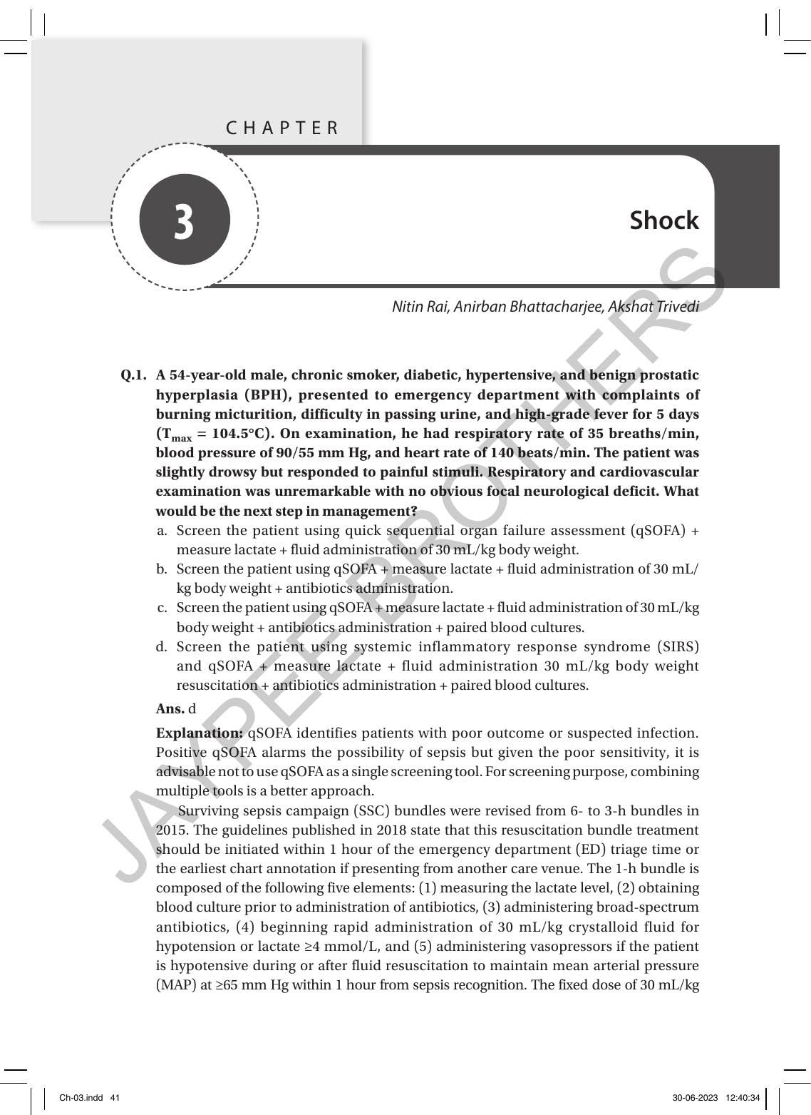 CRITICAL CARE MCQS PROBLEM-BASED LEARNING 2