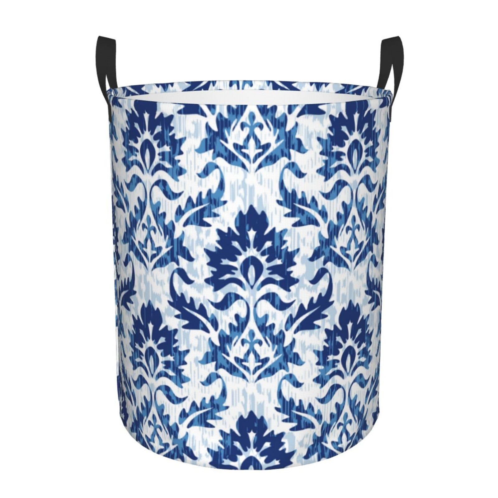 Laundry Basket Damask Laundry Hamper Waterproof Idea Hampers Large Collapsible Baskets with Handle Suitable for Bedroom Bathroom Utility Room Kitchen