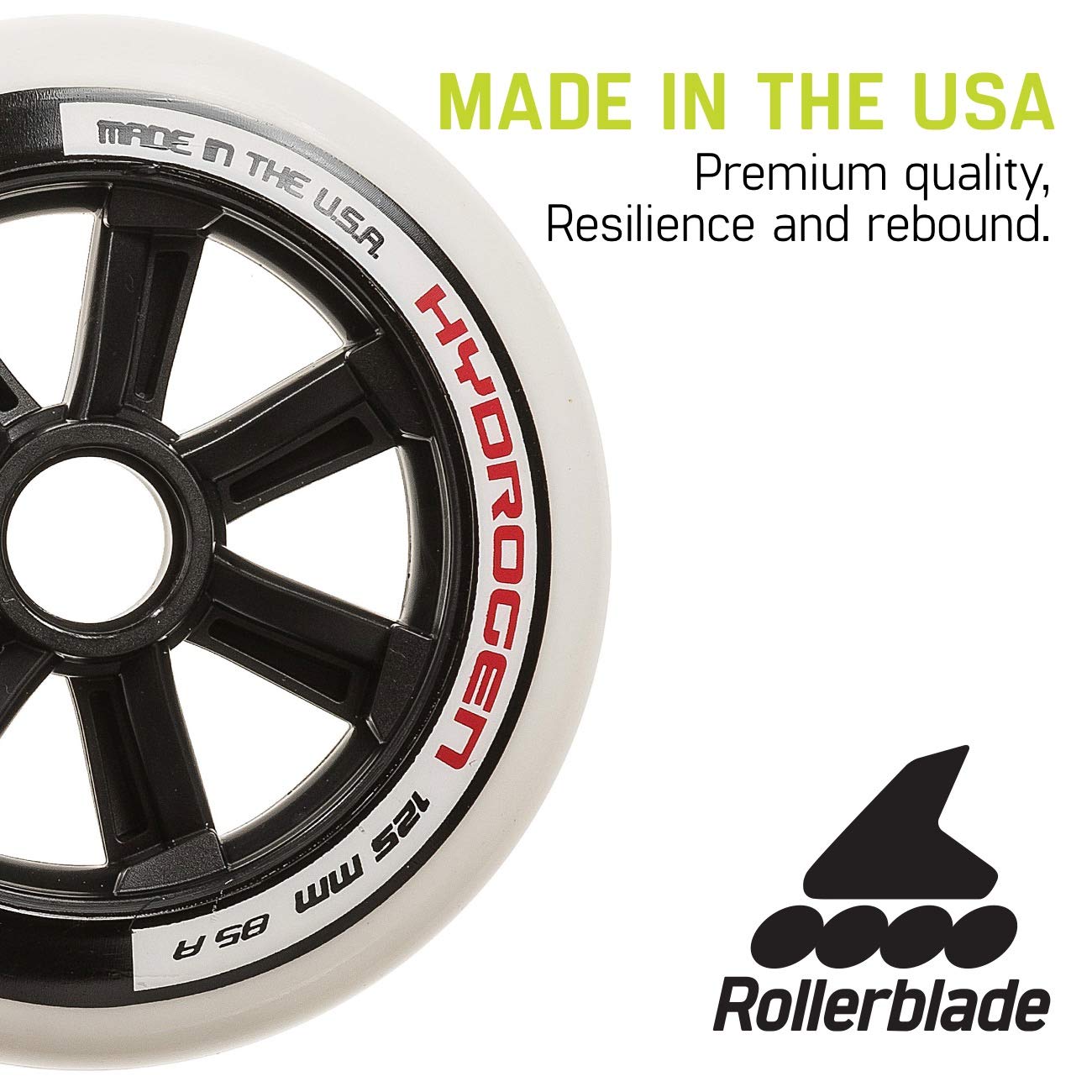 Amazon | Rollerblade Hydrogen 125 mm 85 A wheels | Rollerblade 