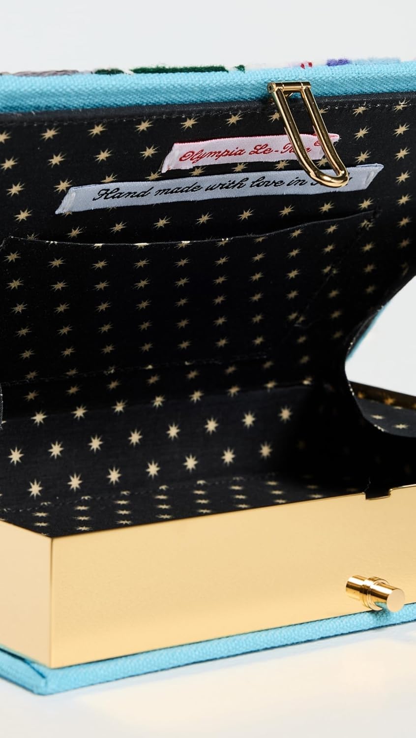 Olympia Le-Tan Women's Aspen Light Blue Book Clutch - Image 5