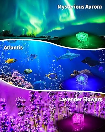 Miniatura 4 de Bombas de baño iluminadas con sorpresa en el interior, juego de regalo natural XL de 4.23 onzas, 6 con aceites esenciales, bombas de baño grandes