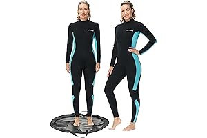 Upgraded 3/2mm Women's Wetsuit for Cold Water Swimming, Surfing, Snorkeling and Diving