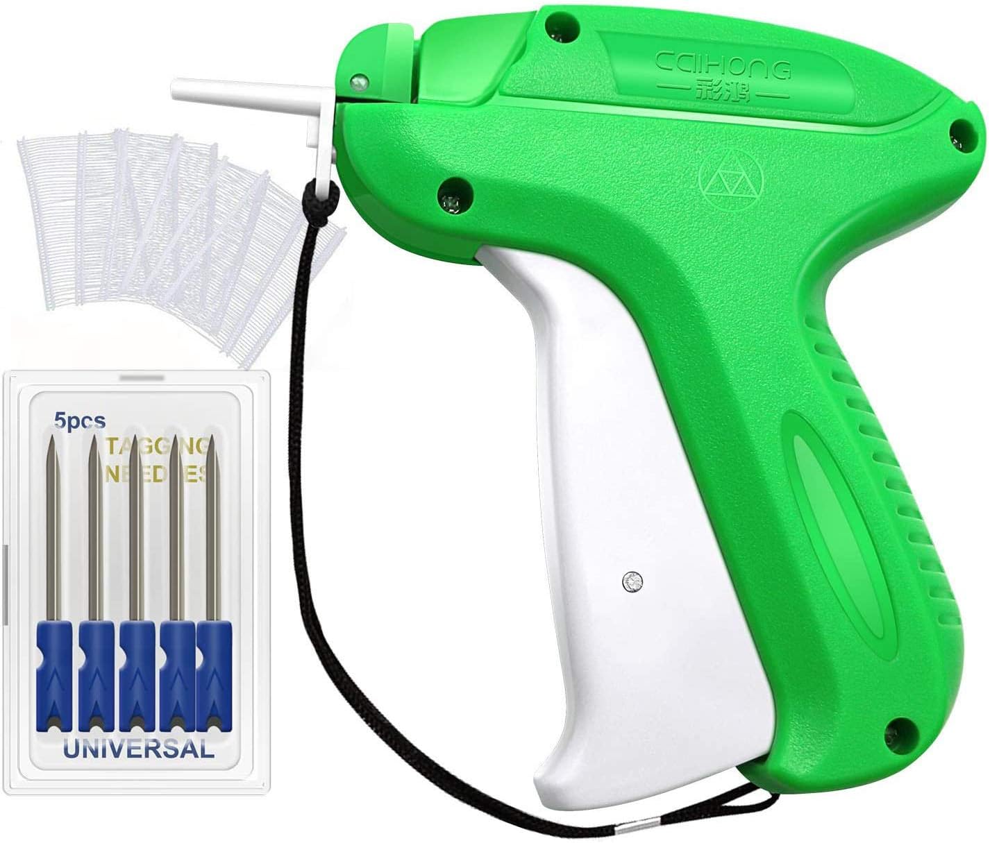 Lnkey shop LNKEY Tag Lables Gun Price Tagging Clothing Machine Labeler Tool for Retail Brand Sticker Name Shirt Fashion Trade Shop Store Tags Gun 5 Replacement Needles 1000 Stitching Yarns