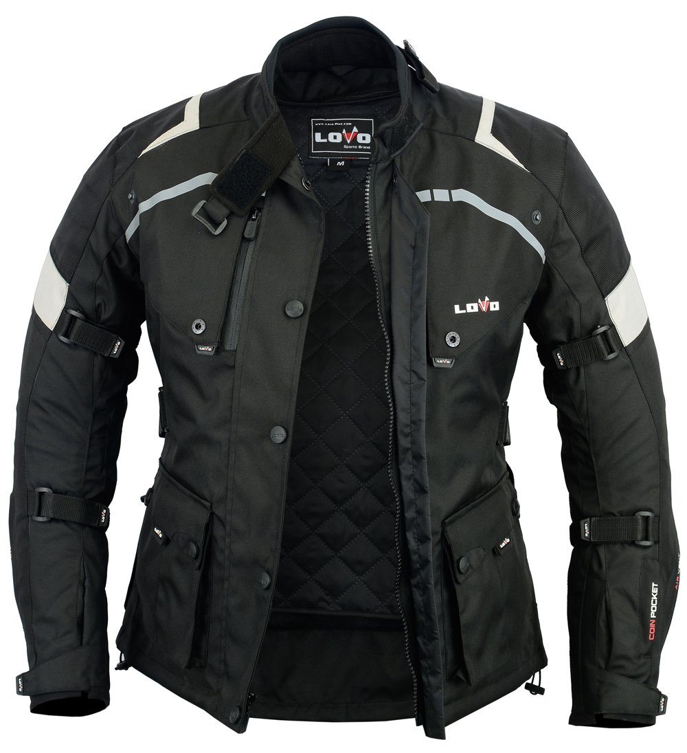Chaqueta 3/4 para moto (Mujer) (3XL)