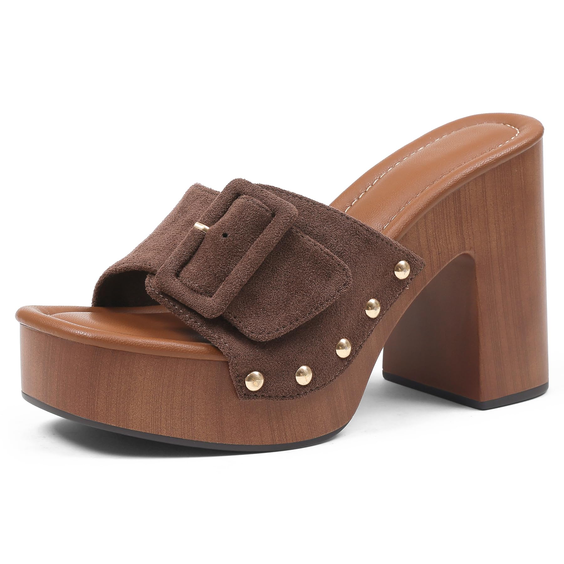 Oiamenne Platform Chunky Heels Sandals