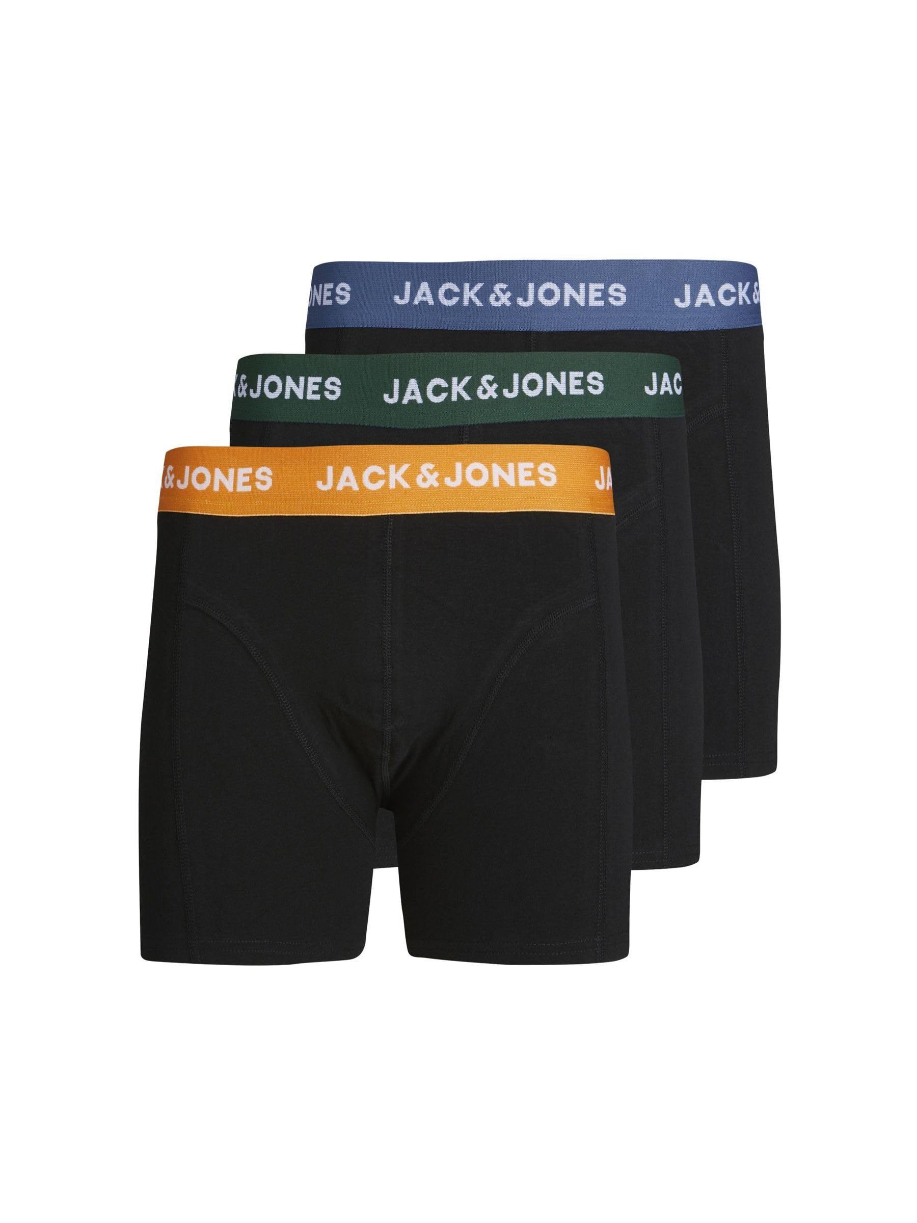 JACK&JONES JUNIOR Boy's JACGAB Trunks 3 Pack JNR SN Boxer Shorts, dunkelgrün, 152