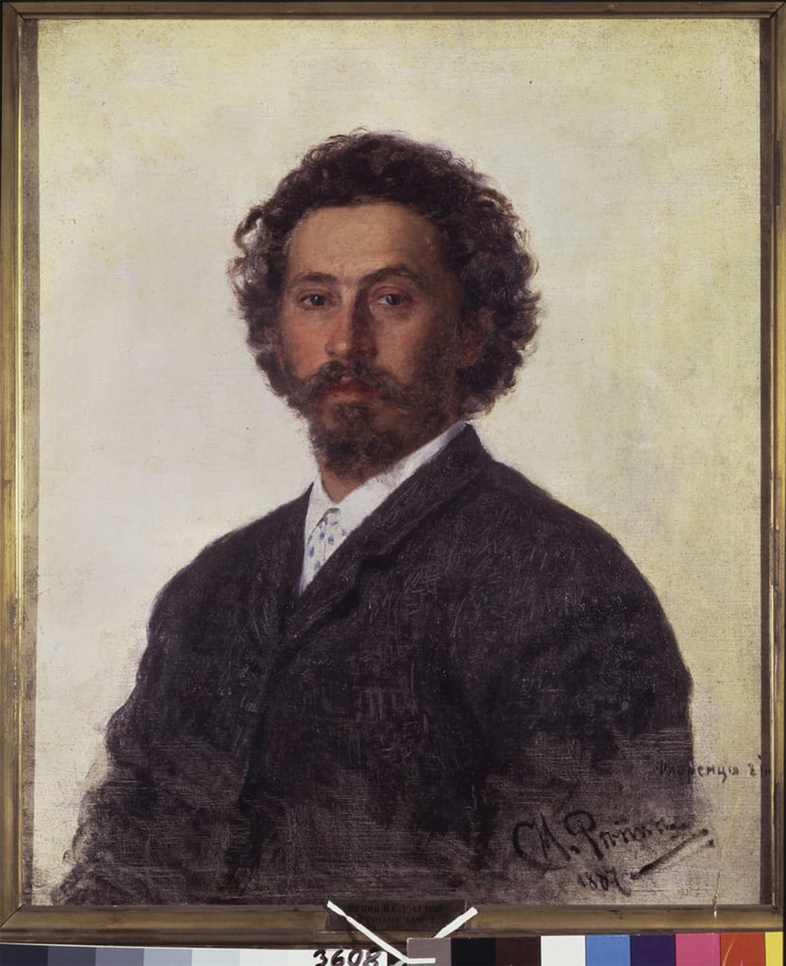 ARTXLXXBN Famous Prints Artwork Pictures Poster Painting Art Self-portrait by Ilya Efimovich Repin Artwork Landscape Pictures for Home Decor 60x90cm