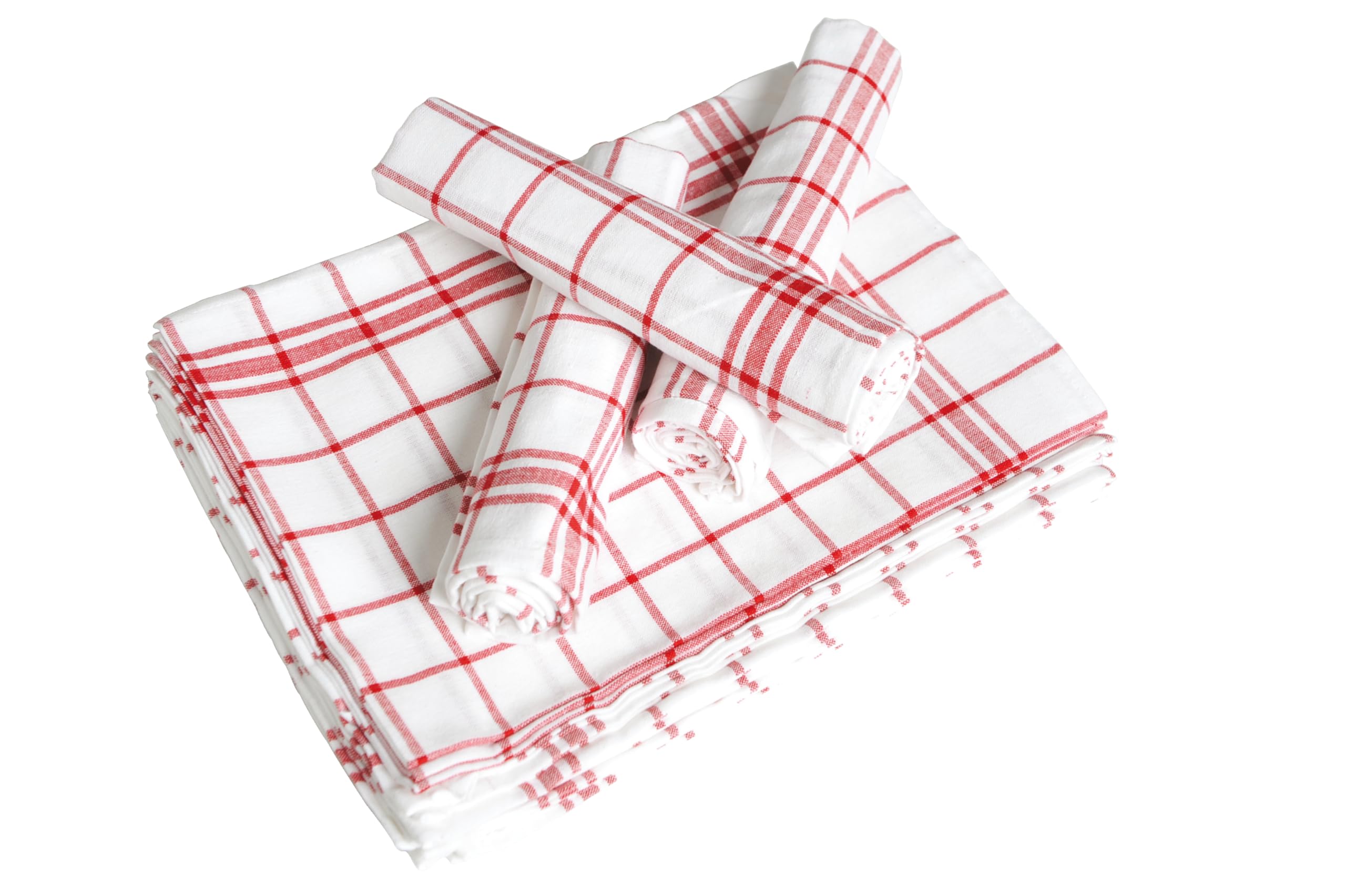 Torchon de cuisine professionnel SNV en pur coton épais 200 grs lot de 12 pièces