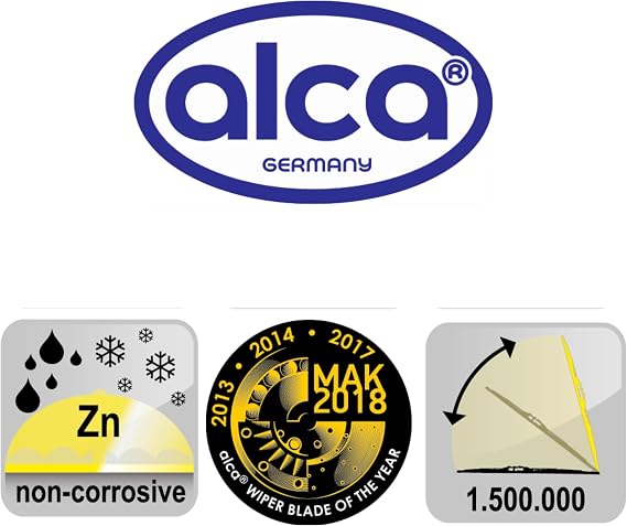 Alca Germany Universal Windscreen Wiper Blades 2222 Fits Peugeot 206 cc 2000-2007 AU2222H