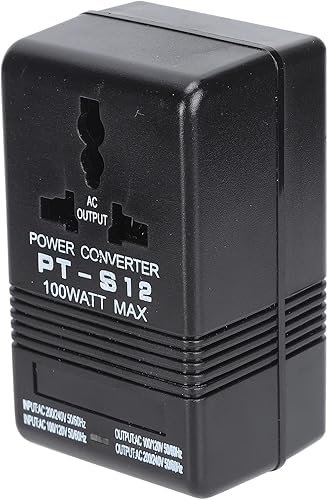 Transformador convertidor de voltaje para viajes (220 V a 110 V, 110 V a 220 v) Convertidor de transformador elevador Adaptador de enchufe de viaje