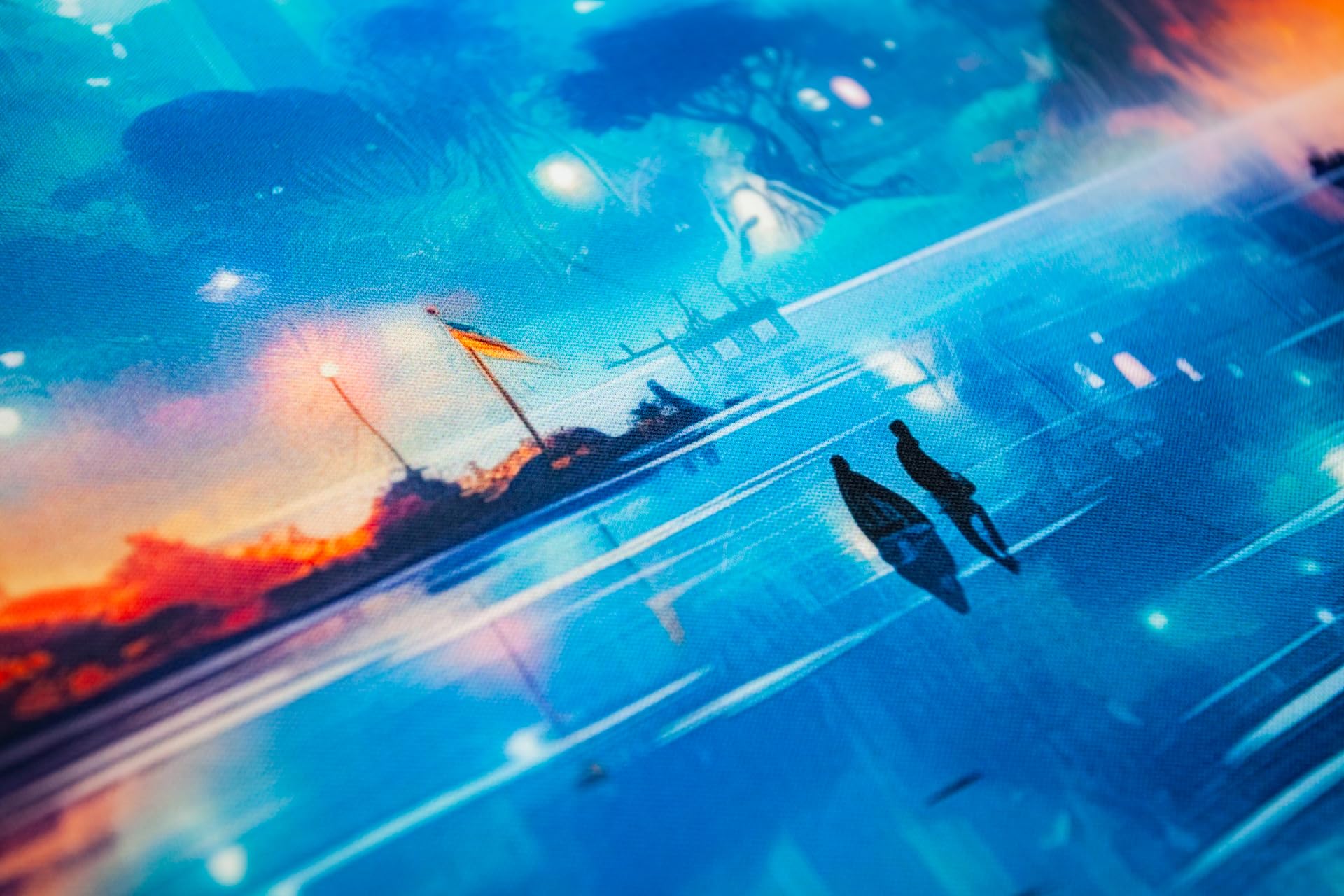 Jezioro 24"x14" / 61x35,5 cm - Gumowa mata kompatybilna z grą Lorcana TCG