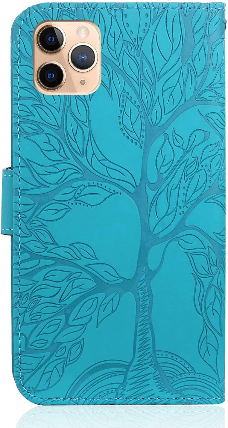 Tiyoo Flip Phone Case for iPhone 11 Pro, Shockproof Leather Wallet Case with The Tree of Life Pattern - Image 3