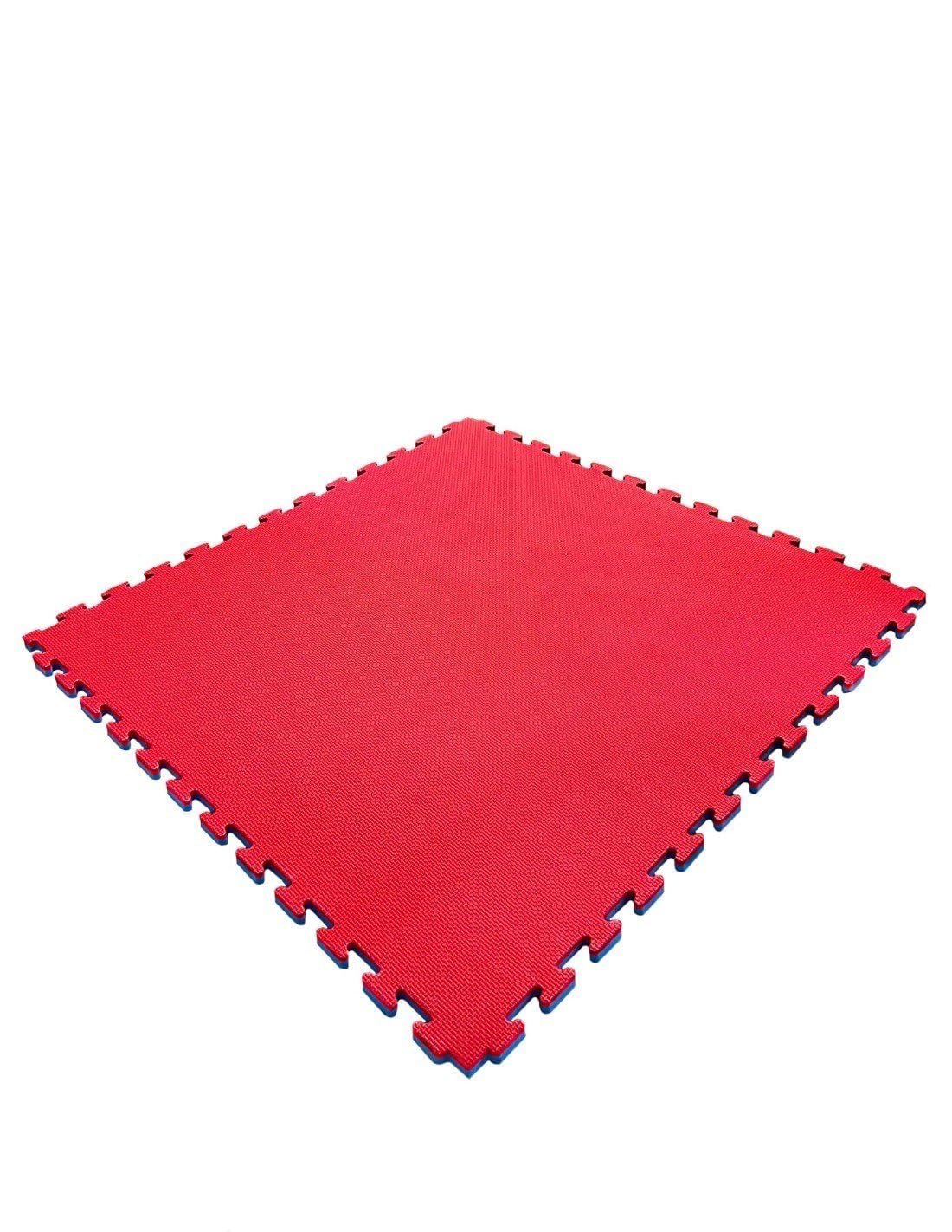 JARDIN202 - Tatami Puzzle | Lote x10 loseta - Rojo/Azul | Esterilla Reversible Antideslizante | Artes Marciales, Judo