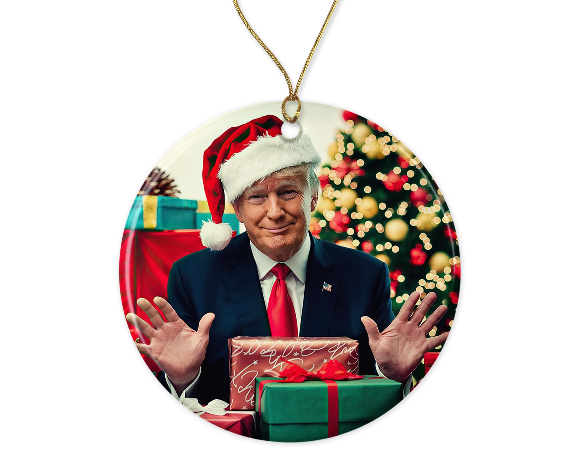 Amazon.com: NSSMGifts Distinct Ink Hanging Ceramic Christmas Tree ...