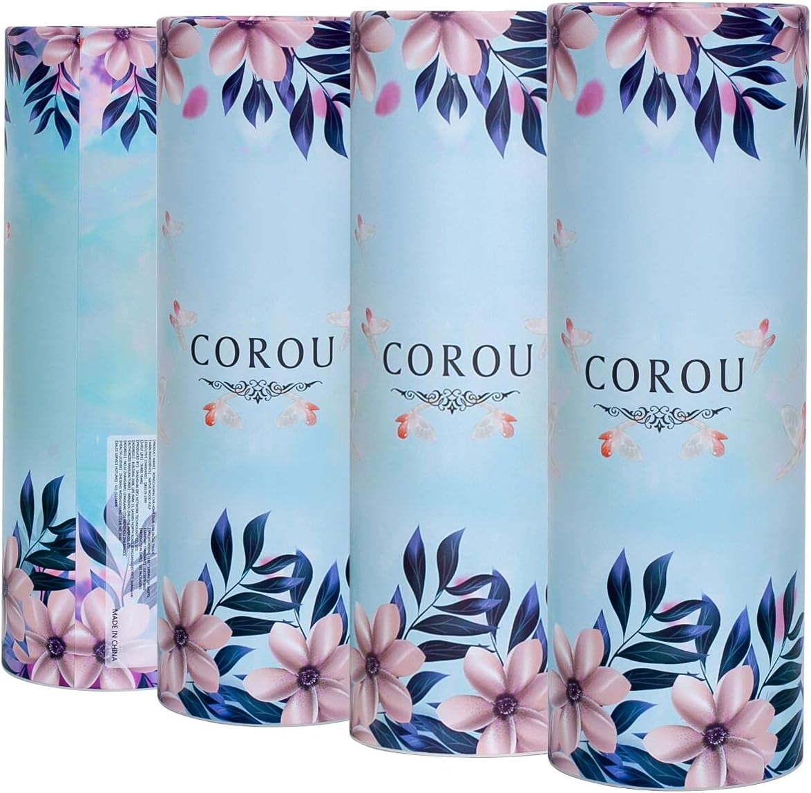 Car Tissues Facial Tissue 4 Packs, 3 layers50 Count Tissues Per Tube Portable Cylinder Box Roll for Office Car Home (purple)