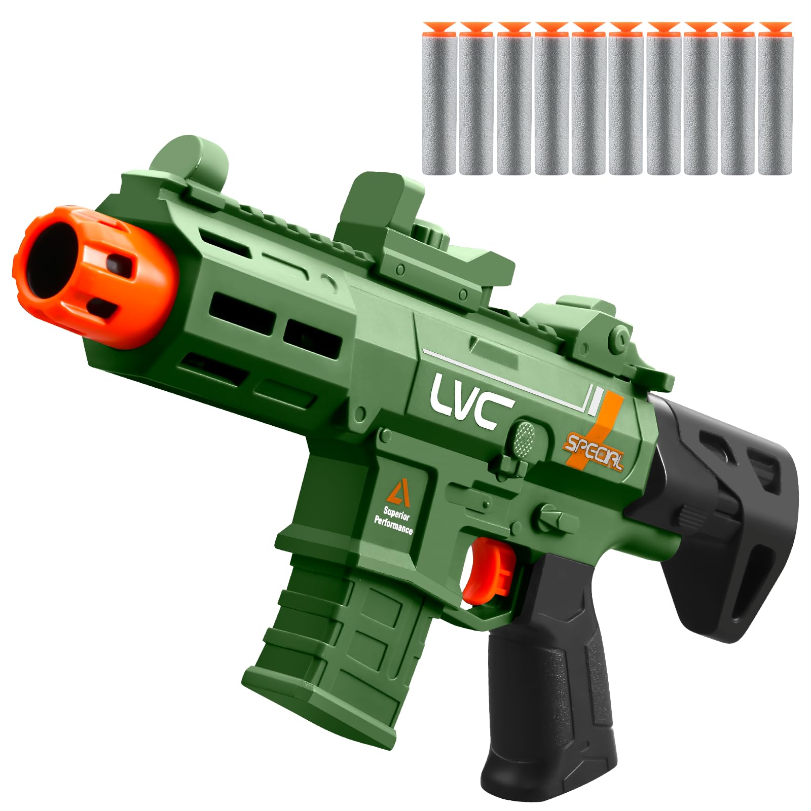 Soft Bullet Toy Gun Pistol Toys Cheap Cool Stuff Realistic Hand Guns Stress Shot Dart Fake Prop Outdoor Shooting Game for Adults Under 10 Dollar Gifts for Age 14 Years Old (Green)