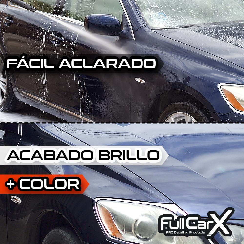 FULLCARX Kit Shampoo con Spruzzatore a Pressione Automatico Elettrico, Detergente Schiuma Attiva Snow Foam PH Neutro, Foamer a Batteria Ricarica USB, Pulizia Esterna Auto, Prodotti Detailing