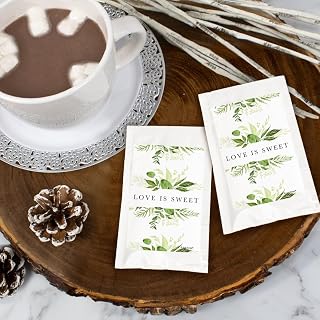 24 Pcs Wedding Hot Cocoa Party Favors Hot Chocolate Packets - Botanical