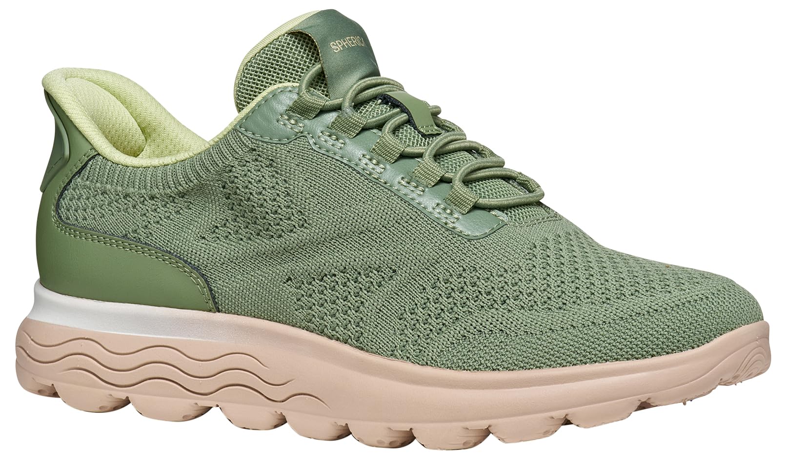 Geox Women's D SPHERICA Plus D Trainers, Olive, 41 EU