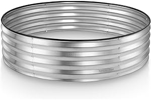 4x4 Raised Garden Bed Round Galvanized Stock Tank